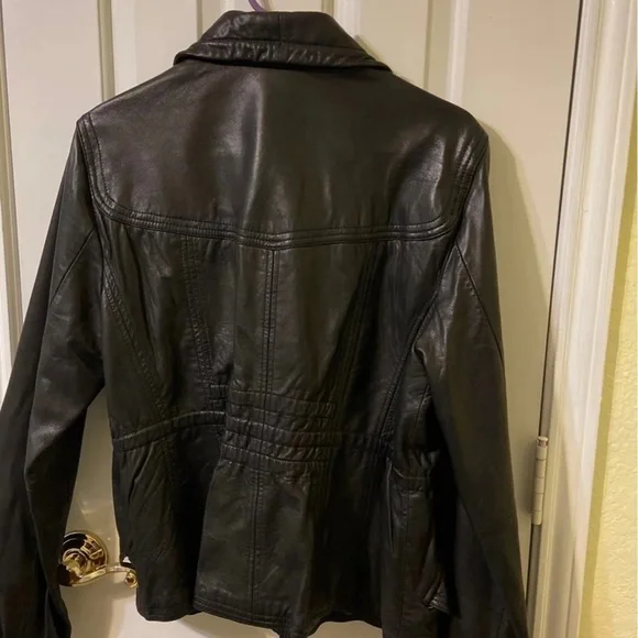 Buttery soft black leather jacket. - Picture 2 of 8